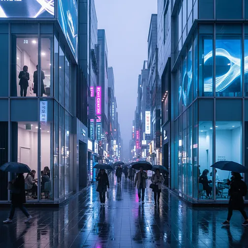 Cosmetic surgery clinics in Gangnam, Seoul, representing Korea's beauty culture