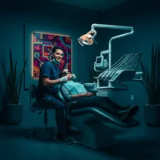 Patients receiving dental care at La Clínica Dental in Mexico.